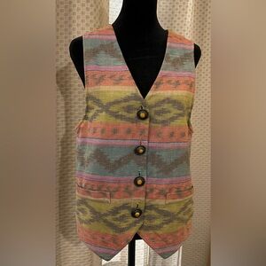 Centrepoint Vintage Multicolor Cotton Fabric Vest